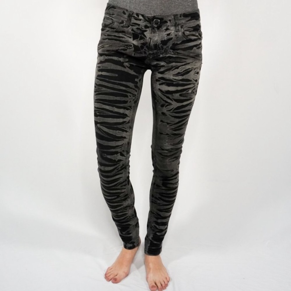 Maje Tiger Striped Skinny cords